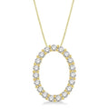 Aria Zinnia Oval Shape Diamond Pendant