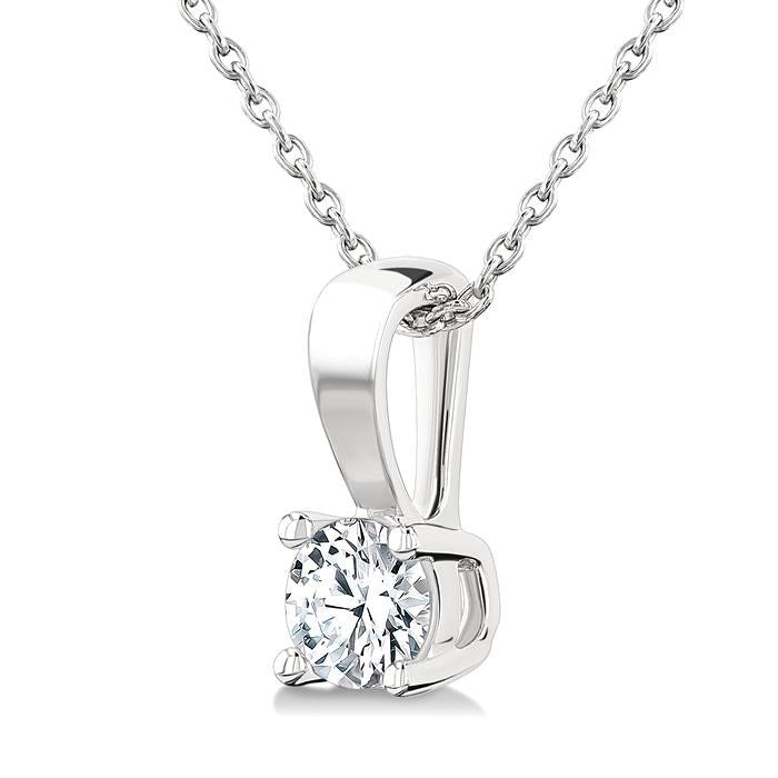 Paragon  Round Shape Diamond Solitaire Pendant