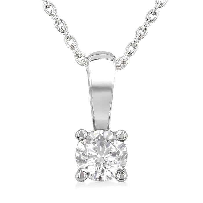 Paragon  Round Shape Diamond Solitaire Pendant