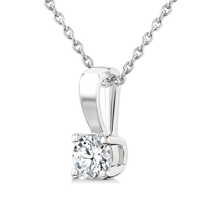 Noblesse Elysian Round Shape Diamond Solitaire Pendant