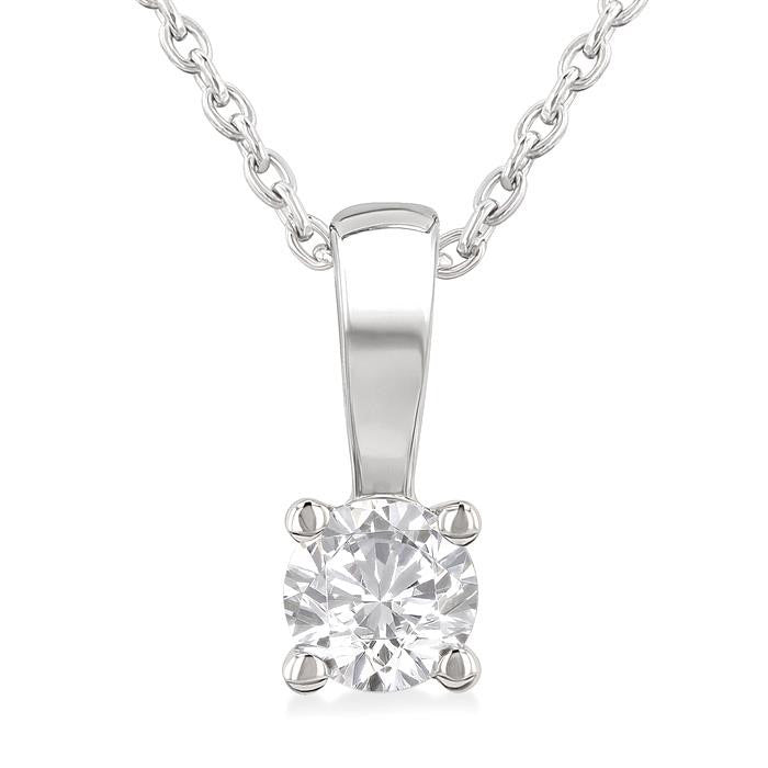 Noblesse Elysian Round Shape Diamond Solitaire Pendant