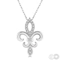 Meadow Yew Fleur De Lis Diamond Pendant