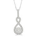 Nyx Tide Round Shape Shine Bright Diamond Infinity Pendant
