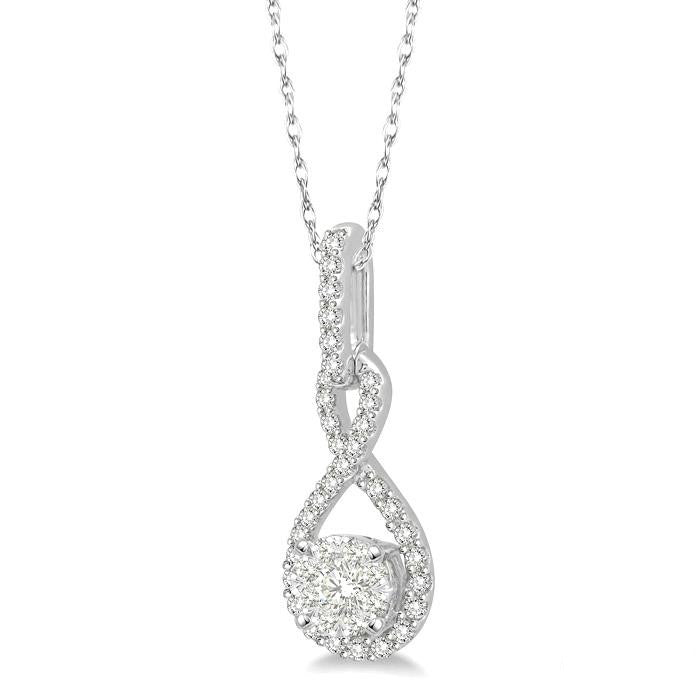 Brisa Tansy Round Shape Shine Bright Diamond Infinity Pendant