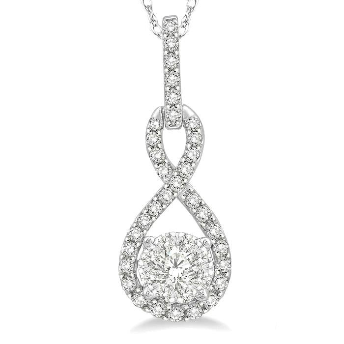 Brisa Tansy Round Shape Shine Bright Diamond Infinity Pendant