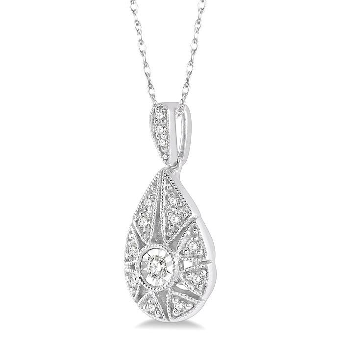 Pear Shape Diamond Pendant