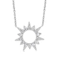 Isolde Violet Sunburst Diamond Fashion Pendant