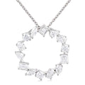 Jasper Nimbus Mixed Shape Circle Diamond Fashion Pendant