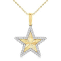 Riviera Galatea Star Fluted Diamond Fashion Pendant