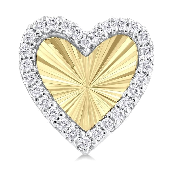 MirCelEl 14K White Gold Diamond Fashion Earrings