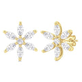 Floral Diamond Fashion Earrings