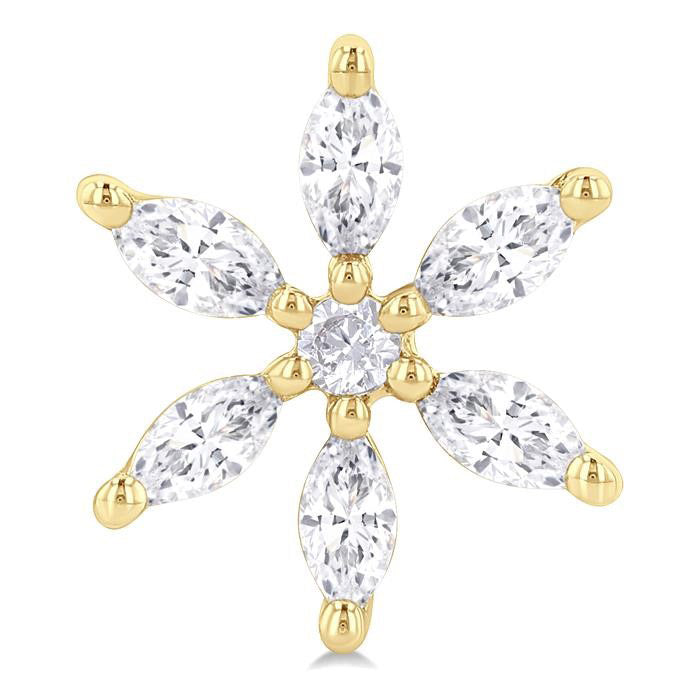 Floral Diamond Fashion Earrings