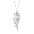 Calypso Orchid Angel Wings Fluted Diamond Fashion Pendant