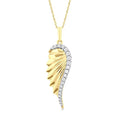 Aster Ulyssa Angel Wings Fluted Diamond Fashion Pendant