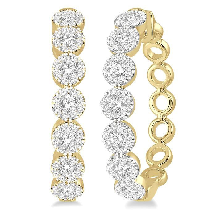 Shine Bright Diamond Hoop Earrings
