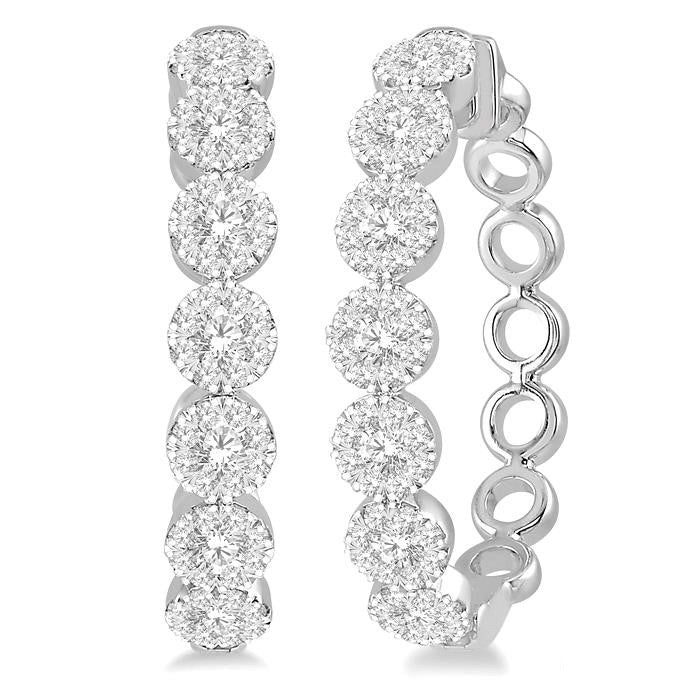 Shine Bright Diamond Hoop Earrings