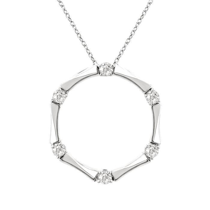Petite Diamond Fashion Bamboo Pendant
