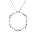 Petite Diamond Fashion Bamboo Pendant