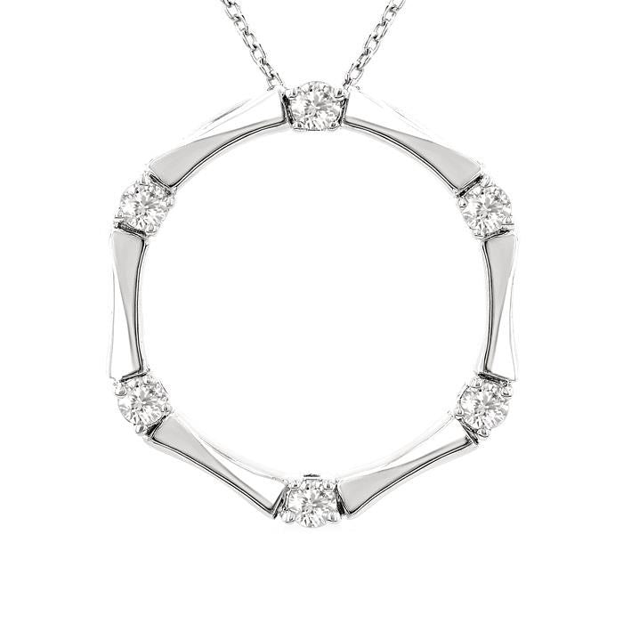 Petite Diamond Fashion Bamboo Pendant