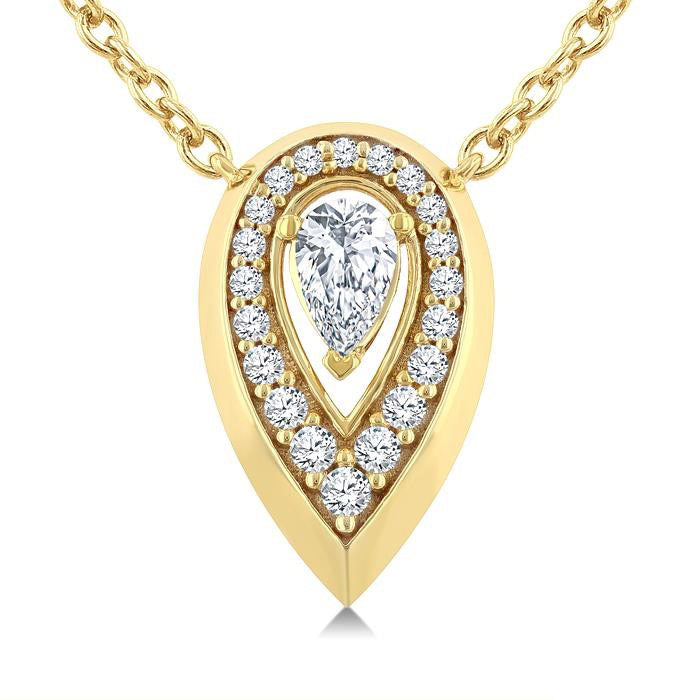 Harbor Orion Pear Shape Art Deco Diamond Fashion Pendant