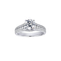 Diamond Triple Row Engagement Ring
