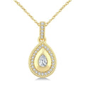 Zaira Jubilee Pear Shape Art Deco Diamond Fashion Pendant