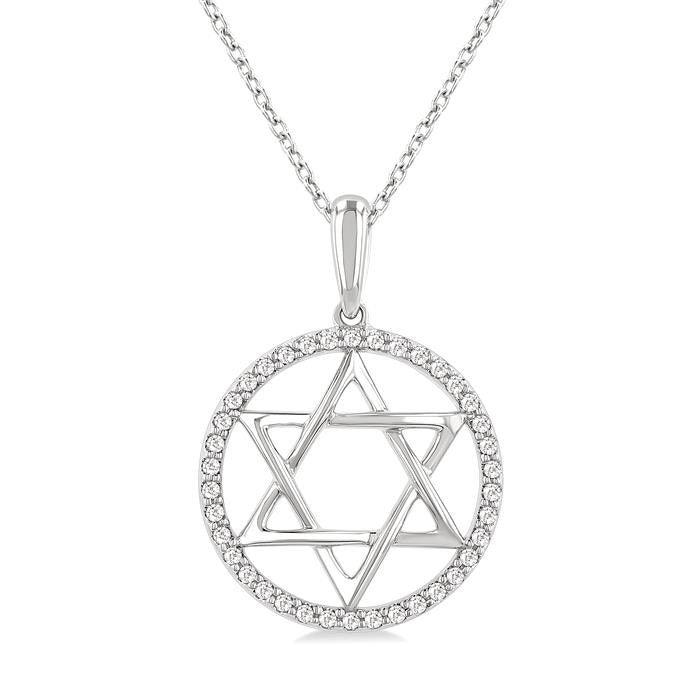 Orion Tivoli Star Of David Diamond Fashion Pendant
