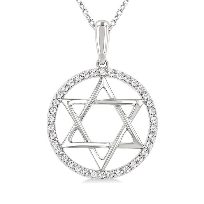 Orion Tivoli Star Of David Diamond Fashion Pendant