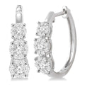 Past Present & Future Shine Bright Diamond Hoop Earrings