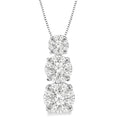 Maia Helios Round Shape Past Present & Future Shine Bright Essential Diamond Pendant