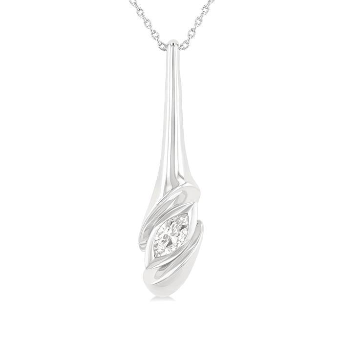 Umber Luna Twist Diamond Fashion Pendant
