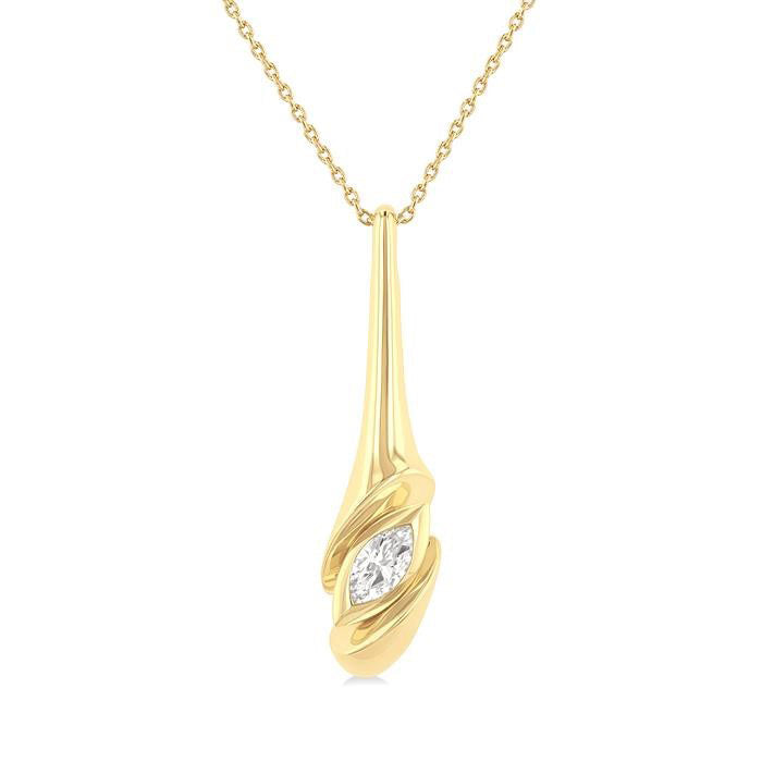 Mallow Harbor Twist Diamond Fashion Pendant