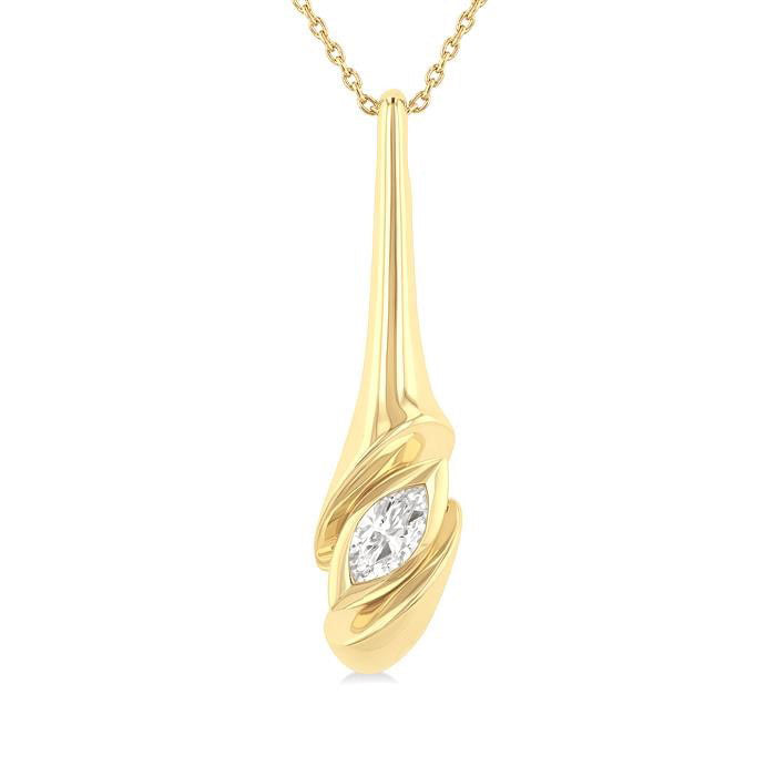Mallow Harbor Twist Diamond Fashion Pendant
