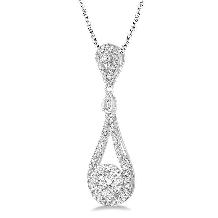 Isolde Pear Shape Shine Bright Diamond Pendant