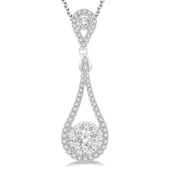 Isolde Pear Shape Shine Bright Diamond Pendant