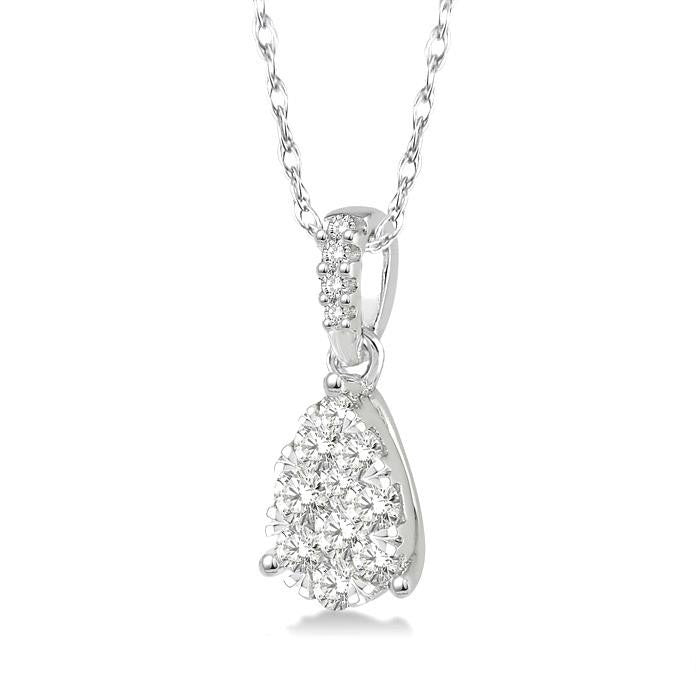 Pear Shape Shine Bright Essential Diamond Pendant