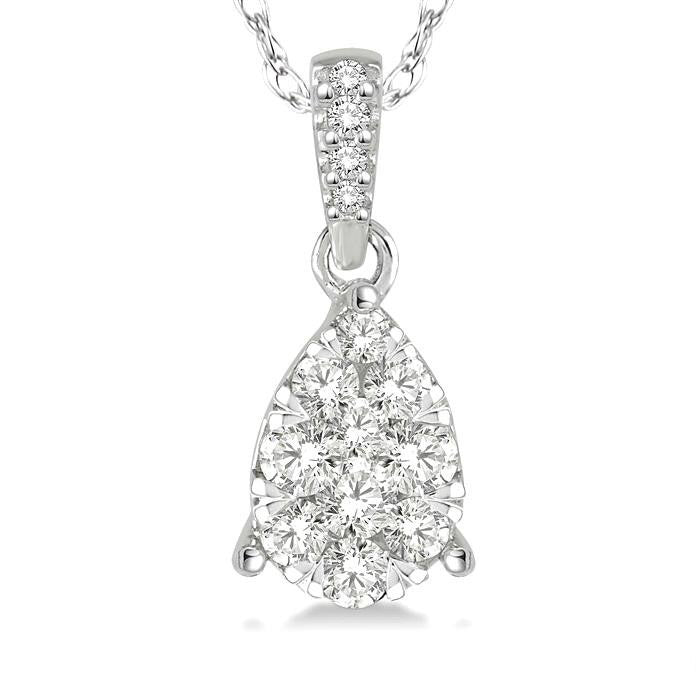 Pear Shape Shine Bright Essential Diamond Pendant