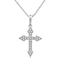 Zinnia Nettle Cross Petite Diamond Fashion Pendant