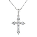 Zinnia Nettle Cross Petite Diamond Fashion Pendant