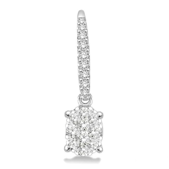 Oval Shape Shine Bright Diamond Earrings
