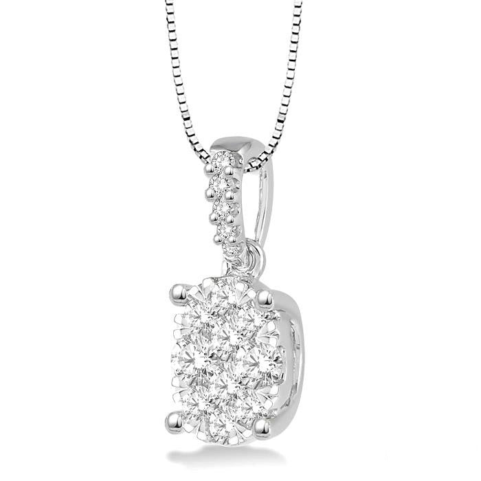 Oval Shape Shine Bright Essential Diamond Pendant