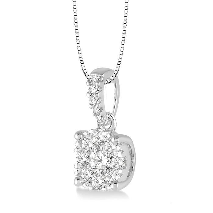 Kalliope Round Shape Shine Bright Essential Diamond Pendant