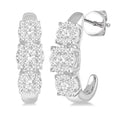 Past Present & Future Shine Bright Essential Diamond Half Hoop Earrings