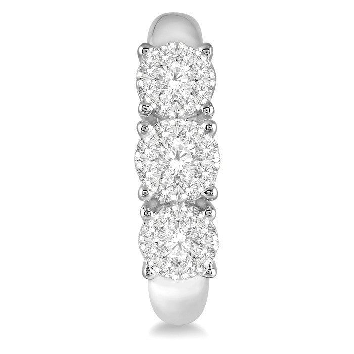 1/2 Ctw Shine Bright Round Cut Diamond Earrings in 14K White Gold