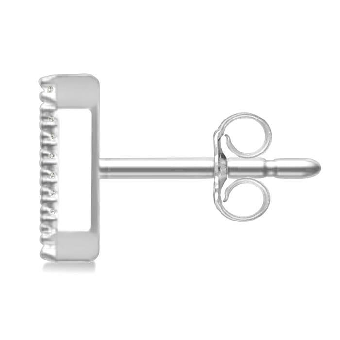 Block 'Z' Initial Diamond Earrings