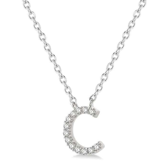 Isolde Minerva Block 'C' Initial Diamond Pendant