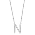 Gaia Dahlia Block 'N' Initial Diamond Pendant