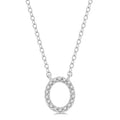 Minerva Yarrow Block 'O' Initial Diamond Pendant