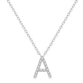 Nova Zenith Block 'A' Initial Diamond Pendant