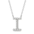 Sabine Victoire Block 'I' Initial Diamond Pendant